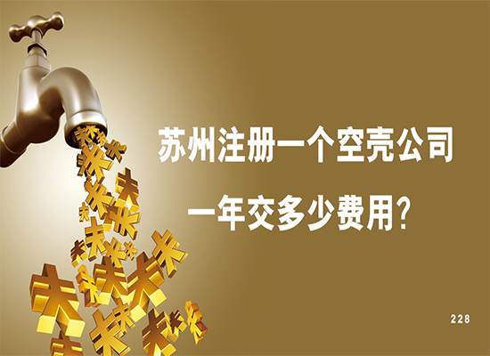 在苏州注册一个空壳公司一年交多少费用？